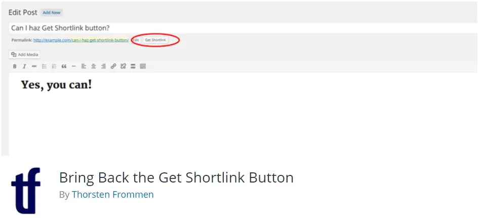  Short Link Button