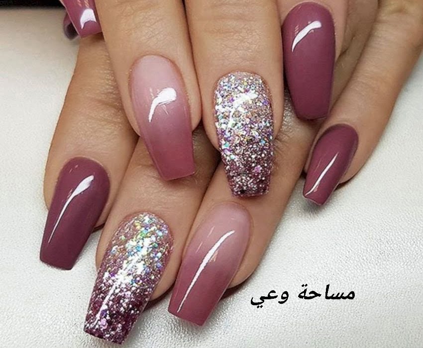 اظافر فرنش جل اومبري